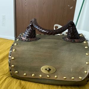 Beautiful Wabags olive green and turquoise color never used